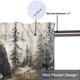 thumbnail image 5 of Cortinas de ventana con diseño de oso y cabaña rústica, cenefas de madera estilo retro con diseño de pino y bosque de granja para sala de estar, dormitorio, cocina, cenefa con bolsillo para varilla,, 5 of 6
