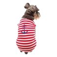 thumbnail image 1 of Playera Color Blanco/rojo P/perro Nautical Talla 00 Pet Pals, 1 of 3