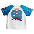 thumbnail image 4 of Marvel Spider-Man Mesh Baseball Jersey Athletic T-Shirt and Shorts Outfit Set Toddler to Big Kid, 4 of 5