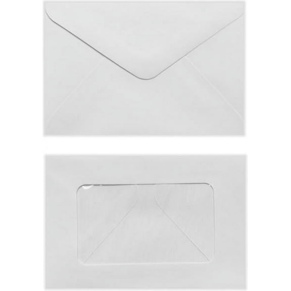 LUXPaper #56 Mini Envelopes, 3 x 4 1/2, White, 50/Pack