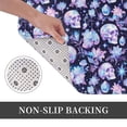 thumbnail image 6 of Sikiie Skull crystal flower Print Flannel Anti-slip Floor Mat 16x24in, Thickened Dustproof Entrance Door Mat Floor Mat for Kitchen, Bathroom, Laundry Room, 6 of 7