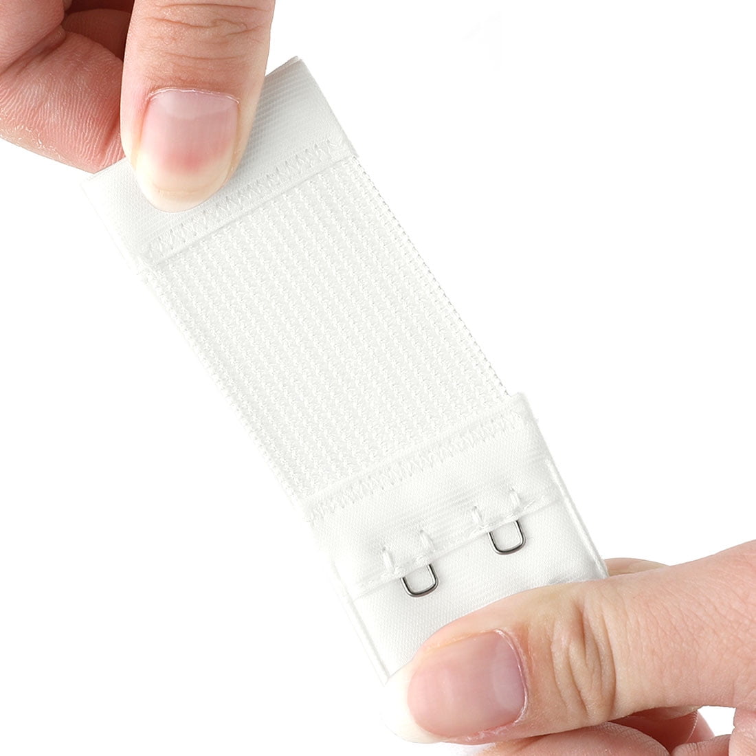 Unique Bargains 2Pcs Adjustable Bra Extenders 2x2/2x3/2x4 Hooks White 2 Rows 2 Hooks