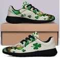 thumbnail image 3 of StPatrick's Day Gnome Shamrock Irish Shoes Sneakers Black Size 11.5, 3 of 7