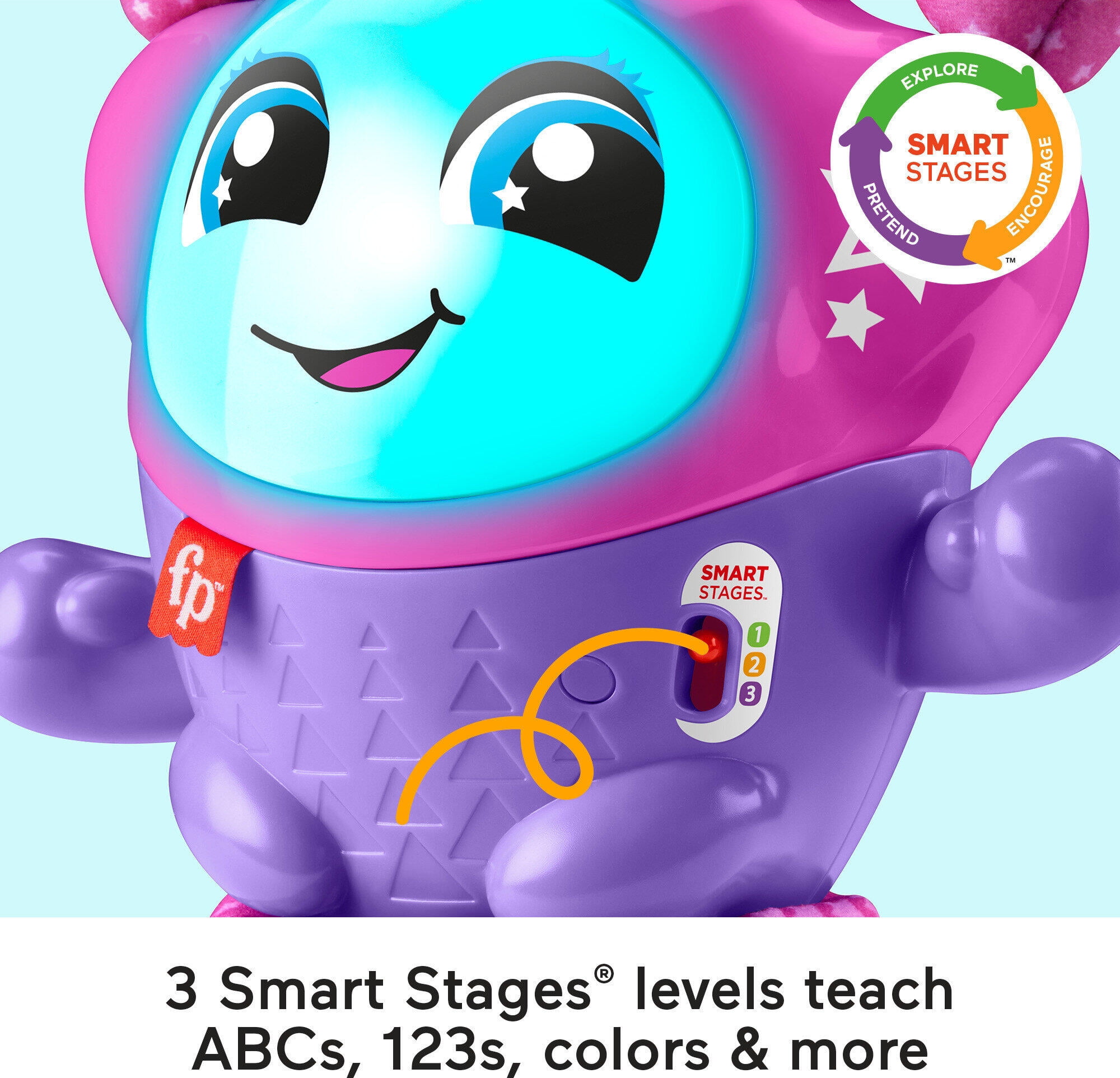 Fisher-Price Baby Learning Toy with Music Lights and Bouncing Action, DJ Bouncin’ Star for Infant, Toddler, Child