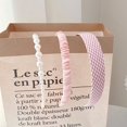 thumbnail image 1 of Banda para el cabello con perlas para primavera y verano que combina con el lavado facial, accesorios para el cabello, mechones de tela con pliegues en la parte superior y craneal alto para mujer,, 1 of 6