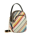thumbnail image 7 of FORMRS Crossbody Bag for Women Quilted Travel Shoulder Cell Phone Purse with Chain Strap Handbag, Striped Pattern, 7 of 7