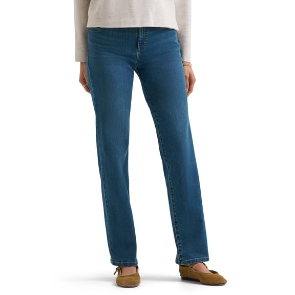 Lee® Women's and Plus Mid Rise Straight Leg Core Denim Jeans