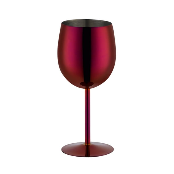 Copas de Vino de Acero Inoxidable de Colores - Sin Olores, Aislantes - para Exteriores/Viajar, Vino/Cócteles, Duraderas y Elegantes