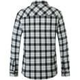 thumbnail image 2 of SSLR Flannel Shirt for Men Long Sleeve Button Down Shirt Plaid Casual Jacket, 2 of 8