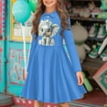 thumbnail image 2 of DISNIMO Elephant Dress for Girls Daisy Dress Kids Animal Dress with Collar Girls Button Down Dresses Size 7-8 Girl Outfit Dress for Children Skater Dress Girls Beach Dresses Girls Trendy Dresses, 2 of 7