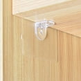 thumbnail image 3 of 40 Pcs Seamless Support Stickers Shelf Brackets Pegs for Shelves Punch-free Wall Stickers Wardrobe Fixed Paste Hooks, 3 of 6