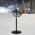 thumbnail image 4 of Achazel 24" Oscillating Pedestal Fan, 3 Speeds Industrial Standing Fan with Aluminum Blades Adjustable Height for Commercial Warehouse Garage, 4 of 8