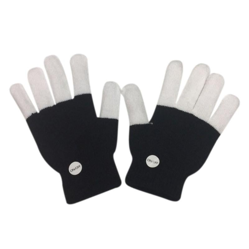 kid-1pair SIPU LED Gloves Light Up Gloves Finger Lights 3 Colors 6 Modes Flashing LED Warm Gloves Colorful Flashing Gloves Kids Toys for Christmas Halloween Party Favors,Gifts 