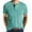 Green, variant on Men's Cotton Henley Short Sleeve T-Shirt Fashion Casual Basic Sports Fitness T-Shirt