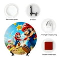 thumbnail image 4 of Saiise Mario Print Bone China Decorative Plate Ceramic Decorative Plates with Display Stand Handmade Ceramic Wall Art Decor for Home Kitchen Bedroom Decorative-7in, 4 of 7