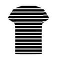 thumbnail image 4 of Maean Womens Plus Size Shirts Striped Short Sleeve Tee Crew Neck Causal Summer Tshirts Tops S-3XL, 4 of 5