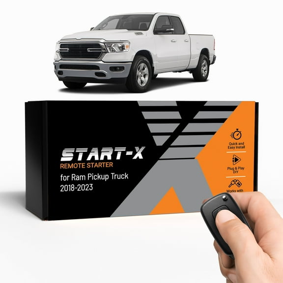Start-X Remote Starter Kit for RAM 1500, 2500, 3500 (2018-23) Trucks with Key Ignition