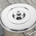 thumbnail image 2 of MLINS Soup Bucket Lid Stainless Steel Pots Cover Metal Lid Cover Reusable Pot Lid Pot Soup Pot Lid, 2 of 7