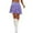 Purple, variant on Women'S High Waist Pleated Tennis Skirt Lightweight Athletic Sportswear With Built-In Shorts And Secure Pocket