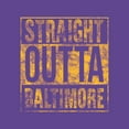 thumbnail image 2 of Straight Outta Baltimore T-Shirt - Large - Purple, 2 of 6