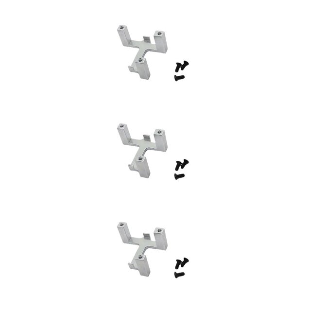 heritaly RC Car Servo Mount Bracket Steering Replaceable Holder Upgrade Accessories Silver 3Set