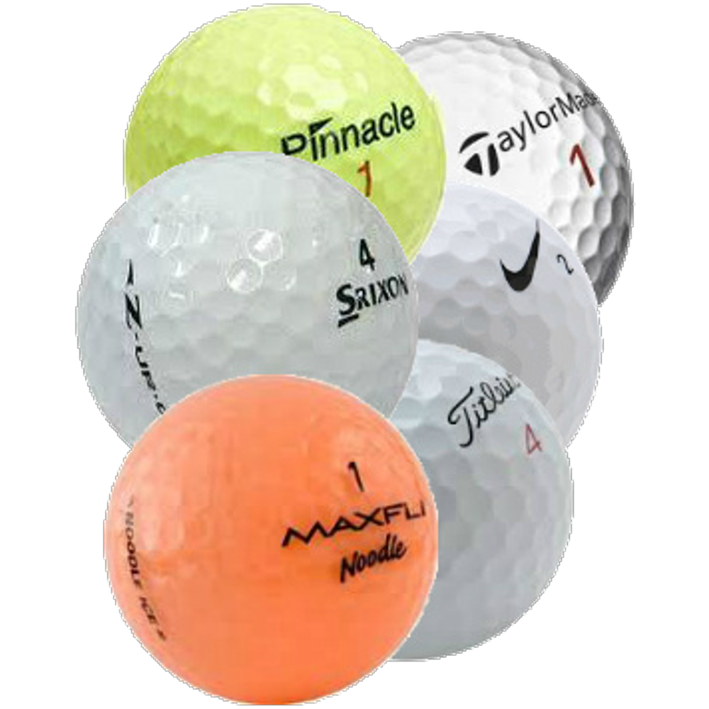 Golf Balls, Assorted Colors, Used, Practice Quality, 100 Pack Walmart