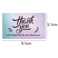 thumbnail image 2 of 100pcs Thank You Postcard Holographic Thank You Card Laser Greeting Card 9x5cm 2 Styles, 2 of 5