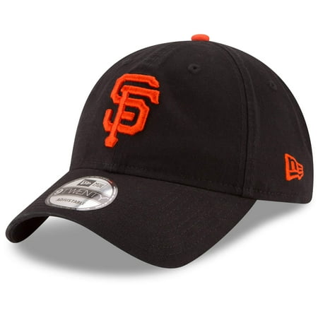 San Francisco Giants Classic Football - San Francisco Giants New Era Youth Core Classic Replica 9TWENTY Adjustable Hat - Black - OSFA