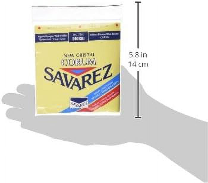 Savarez 500CRJ Normal Tension Cristal Trebles High Tension Corum Basses Nylon Guitar String Set