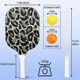 thumbnail image 3 of Pickleball Paddles Set Of 1, Fiberglass Surface, Animal, Leopard Print, 1 Paddle, 2 Balls & Bag, 3 of 5