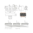 thumbnail image 2 of Treedix 0.56" 3-Digit 7-Segment Display Common Cathode 3-Digit LED Display Digital Tube, 2 of 8