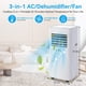 thumbnail image 2 of Coolblus Aires acondicionados portátiles, aire acondicionado portátil 3 en 1 con control remoto, temporizador de 24 horas, modo de suspensión inteligente, kit de instalación de ventanas y cepillo de l, 2 of 5