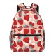 thumbnail image 1 of Disketp Red Strawberry Mochila Estampada para Hombre y Mujer – Mochila Ligera Clásica con Múltiples Bolsillos para Universidad, Trabajo y Viajes-One Size, 1 of 5