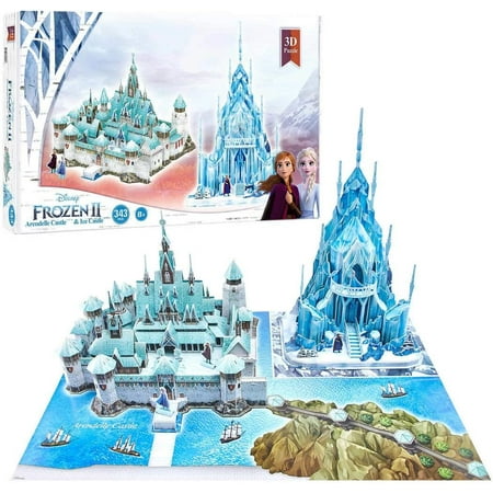 Frozen 2 3D Arendelle & Ice Castle 343 Piece Puzzle Set