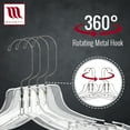 thumbnail image 4 of Mainetti Brand Plastic Clothes Top Hangers in clear 100 Count, 4 of 7