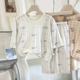 thumbnail image 2 of Girls Pajamas Sets 2 Piece Long Sleeve Sleepwear Summer Cute Pjs Cartoon Print Loungewear For Kids,casual 6-12 Months 12-24 Months 2t 3t 4t 5t 6t 7t 8t 9t Children Light Yellow 2-3 Years, 2 of 4