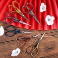 thumbnail image 5 of BUYISI Durable Scissors Shears Polyester Retro Design Sewing Stainless Steel Tailor Toolbox Vintage Cotton Craft Garden Blue, 5 of 5