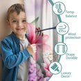 thumbnail image 3 of Blackout Kids Curtains,Hummingbird and Flowers Childrens Insulated Curtains Set Of 2,Bedroom Essentials,Toddler Room Decor 52x63in(132x160cm), 3 of 4