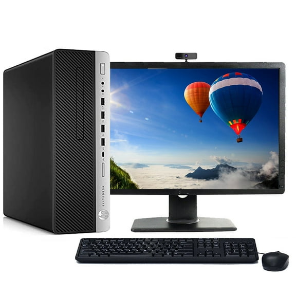 Restored HP ProDesk G4 Desktop Computer Intel Core i5 7th gen CPU 16GB RAM 512GB SSD Webcam 22" LCD Windows 10 with Wireless Keyboard and Mouse (Refurbished)