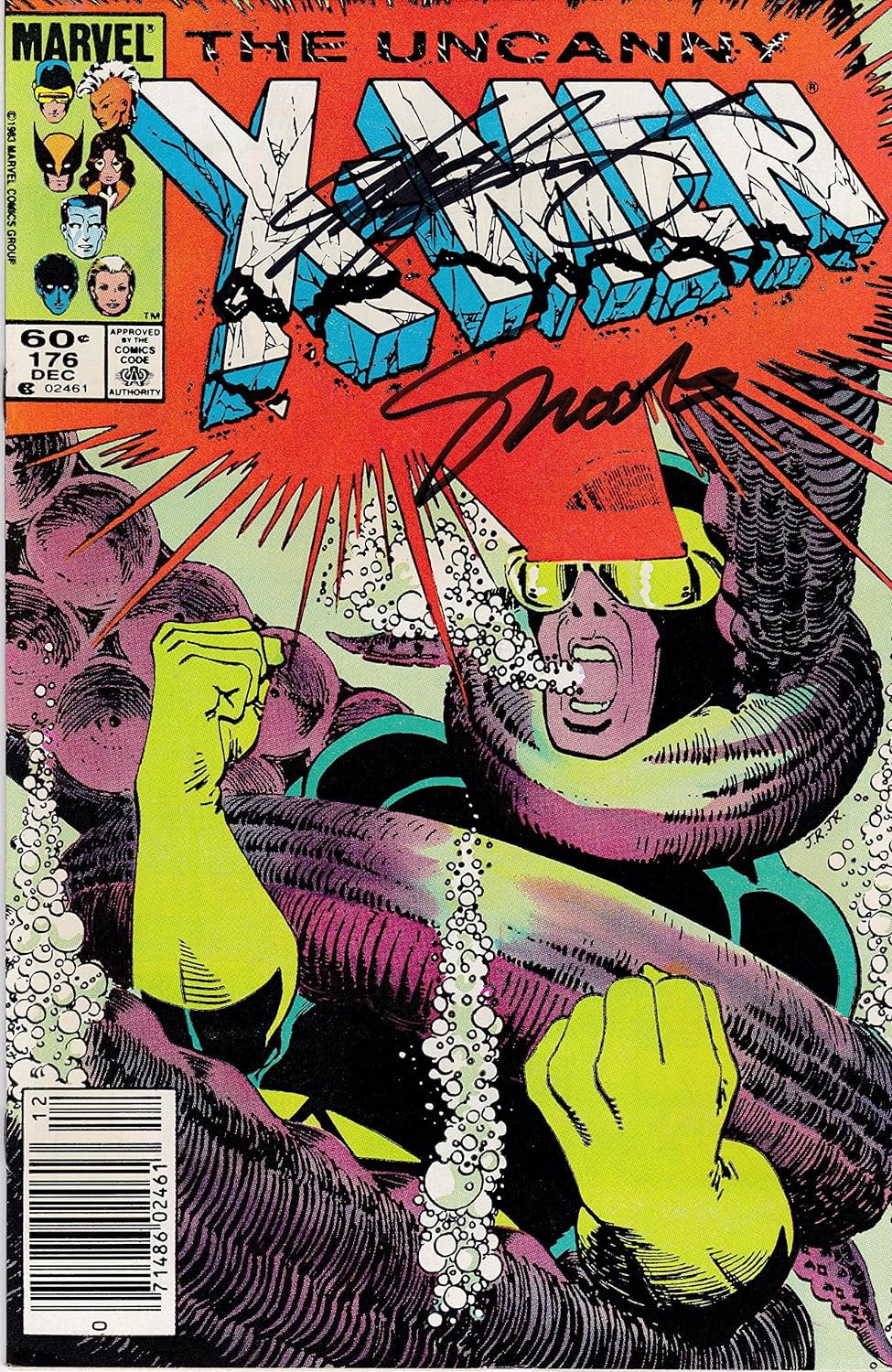Uncanny X-Men #176 Signed Jim Shooter and Chris Claremont