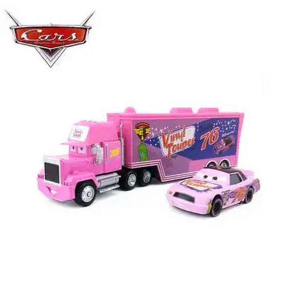 Disney Pixar Cars Lightning Mcqueen Mack Uncle Truck Black Storm Jackson Cruz Set Metal Diecast Modelo de juguete para niños regalo de Navidad