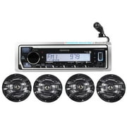 Kenwood KMR-M325BT Marine Bluetooth Receiver USB/Android/iPhone+4) 6.5" Speakers