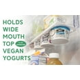 thumbnail image 4 of Storage Theory Yogurt Fridge Organizer - Holds up to 4 Wide-Mouth Vegan and Greek Yogurt Cups Each - Peel and Stick (3 pack), 4 of 8
