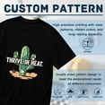 thumbnail image 5 of Black T Shirts for Men, Cactus, Geometric, Thrive In Heat Graphic Mens Graphic Tees, 24898409,L, 5 of 8