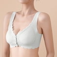 thumbnail image 2 of Womens Daily Solid Sexy Comfortable Open Front Bra Straps Breast Cup Fixed Cup Underwear, 2 of 6