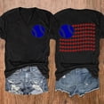 thumbnail image 2 of DondPO Womens Summer Tops Women's Spring/summer Baseball Print Loose T Shirt Short Sleeve Top Womens Graphic T Shirts Cotton Shirts for Women, 2 of 3