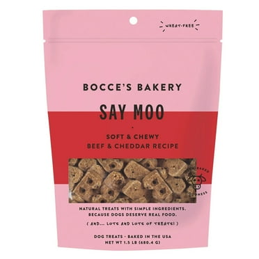 Bocce's Bakery Say Moo Soft & Chew Dog Treats, 24 Ounce