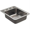Moen 22127 Single Basin Drop-In Steel Kitchen Sink, Satin