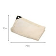 thumbnail image 3 of LSLJS Rectangle Sun Shade Sail, 6'x6.6' Beige Mesh Fabric Canopy Cover Fabric Cloth Screen Water & Air Permeable UV Block Sun Shade Awning Shelter Heavy Duty Shade Cloth for Outdoor Patio Backyard, 3 of 7