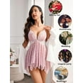 thumbnail image 3 of CAILDANL Women's lace pajama set, 3 of 6